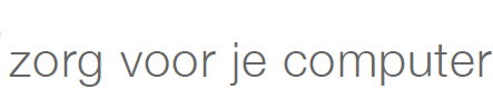 Zorg voor je computer